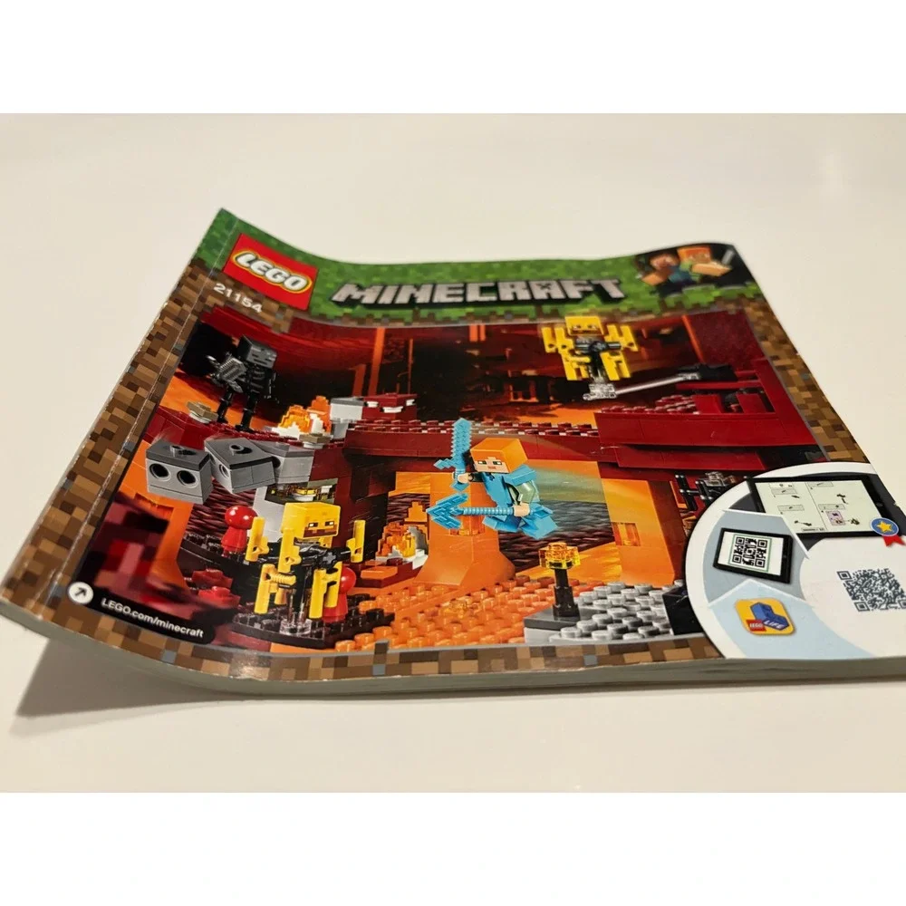 LEGO‎ Minecraft The Nether Set 21154 Instruction Booklet Manuel Only